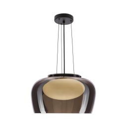 Lustre suspenso INSIEME 1xGX53/10W/230V Ø 38 cm, preto fumê