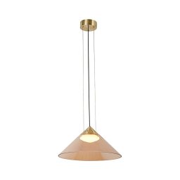 Lustre suspenso com cabo PRESTO 1xGX53/10W/230V Ø 42 cm dourado/bege fumê