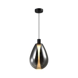 Lustre suspenso por cabo DENSO 1xGU10/10W/230V Ø 30 cm, preto cromado