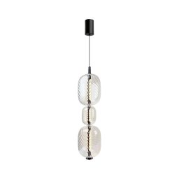 Lustre LED em cabo PLAYA LED/12W/230V preto