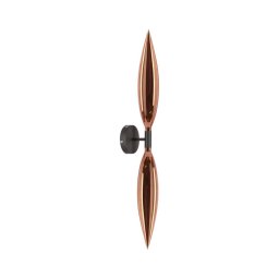Aplique de parede NORDIC 2xG9/5W/230V preto/cobre