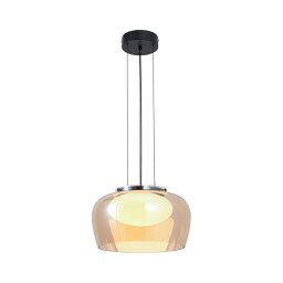 Lustre suspenso em cabo INSIEME 1xGX53/10W/230V Ø 35 cm bege fumê