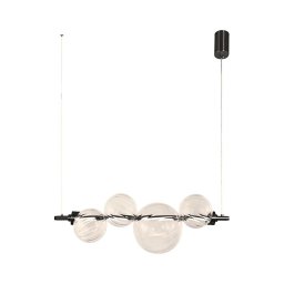 Lustre LED suspenso por cabo PLAYA LED/12W/230V, preto