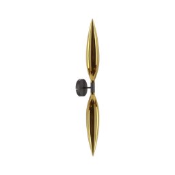 Candeeiro de parede NORDIC 2xG9/5W/230V preto/dourado