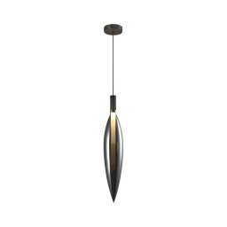 Lustre suspenso por cabo NORDIC 1xG9/5W/230V preto cromado