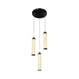 Lustre LED suspenso por cabo CORTE LED/25W/230V preto