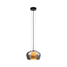 Lustre em cabo INSIEME 1xGX53/10W/230V, diâmetro 35 cm, preto fumê