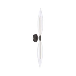 Aplique de parede NORDIC 2xG9/5W/230V preto/transparente