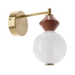 Aplique de parede LED FLORES LED/7W/230V dourado/castanho
