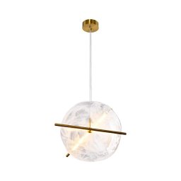 Lustre LED suspenso por cabo RELAX LED/15W/230V dourado/branco