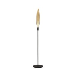 Candeeiro de pé NORDIC 1xG9/5W/230V preto/bege fumado
