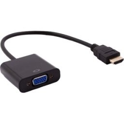 Adaptador Conversor HDMI Macho - VGA Fêmea (Preto) - NILOX