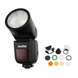 GODOX Kit Flash Speedlite V1 + Acessrios para Nikon