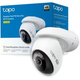 tapo-by-tp-link Câmera de vigilância TP-Link Tapo TC46 4K Visão Noturna Interna e Externa IA Controle por Voz Alarme