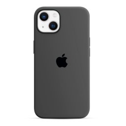 Capa de Silicone Cinzento Escuro iPhone 13 14