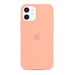 Capa de Silicone Laranja Claro iPhone 12 12 Pro