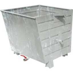eurokraft pro Basculador empilhável para aparas BSL com fundo em chapa perfurada , volume 0,55 m³, galvanizado a fogo, Basculador empilhável para aparas BSL com fundo em chapa perfurada, volume 0,55 m³, galvanizado a fogo. Fundo intermédio em chapa perfur