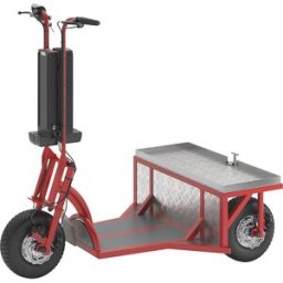 kaiserkraft Rodado de transporte elétrico PRO, 2 x 800 W, com tração às 2 rodas, vermelho, Rodado de transporte elétrico PRO, 2 x 800 W, com tração às 2 rodas, vermelho. Elevada flexibilidade graças à marcha-atrás e à elevada mobilidade da roda dianteira.