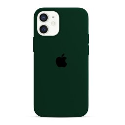 Capa de Silicone Verde Escuro iPhone 12 12 Pro