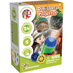 Lanterna Projetora de Dinossauros Brinquedo Educativo 4 5 6 anos Science4you