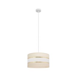 Candelabro suspenso HELEN 1xE27/15W/230V diâmetro 35 cm creme/dourado