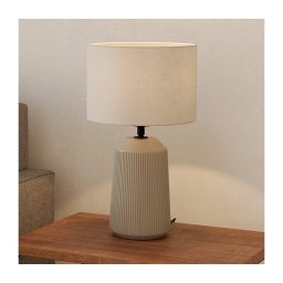Eglo 900823 - Candeeiro de mesa CAPALBIO 1xE27/40W/230V creme