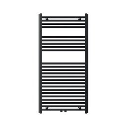 Novaservis - Radiador toalheiro em escada para casa de banho 644W/230V 120x60 cm preto reto