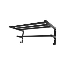 Porta-toalhas para radiador de casa de banho HF SHEFFIELD, 52 x 25,6 cm, preto