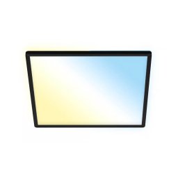 Briloner 7060-015 - Painel LED SLIM dimerizável 22W/230V 42x42 cm preto Wi-Fi Tuya + controlo remoto