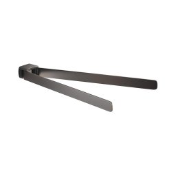 Gedy - Toalheiro de parede PIRENEI 35,9 cm cinzento metálico