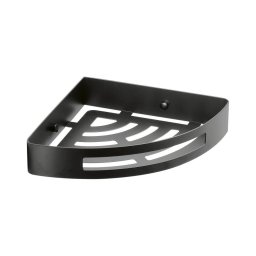 Gedy - Prateleira de canto para duche SMART 21x4,5 cm preto mate