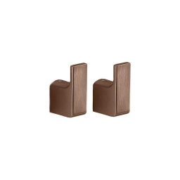 Gedy - Conjunto com 2 ganchos de parede PIRENEI, cor bronze
