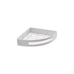 Gedy - Prateleira de canto para duche PIRENEI branco fosco