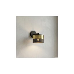 Candeeiro de parede LUX 1xE27/15W/230V preto/dourado