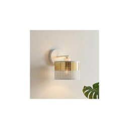 Aplique de parede LUX 1xE27/15W/230V branco/dourado