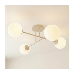Lustre de teto ROMA 4xE14/10W/230V bege