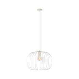 Lustre suspenso por cabo OVELLA, 1x E27/15W/230V, Ø 46 cm, creme