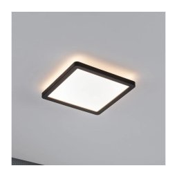 Paulmann 79920 - Painel LED dimerizável ATRIA 11,2W 230V 3000K 19x19 cm preto