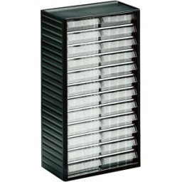 Treston Depósito para peças pequenas 55 , AxLxP 550 x 310 x 180 mm, 24 gavetas, altura 37 mm, Depósito para peças pequenas 55, AxLxP 550 x 310 x 180 mm, 24 gavetas, altura 37 mm. Os depósitos para peças pequenas oferecem uma forma fácil de as organizar e