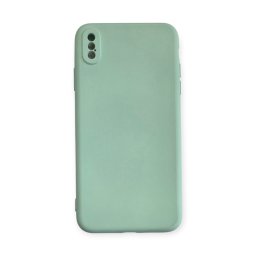 Capa de Silicone Verde Azulado iPhone XS Max