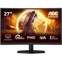 Monitor Curvo LCD 27" G4 C27G42ZE Full HD (Preto/Vermelho) - AOC
