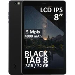 Tablet BlackTab 8" Quad-Core T310 3GB/32GB Wi-Fi 4G LTE + GPS (Preto) - BLOW