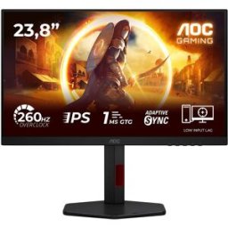 Monitor LED 23.8" G4 24G4ZR Full HD (Preto/Vermelho) - AOC