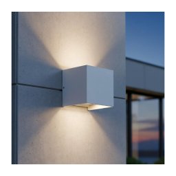 Ideal Lux - Iluminação de parede exterior LED ATOM LED/12W/230V IP54 branco