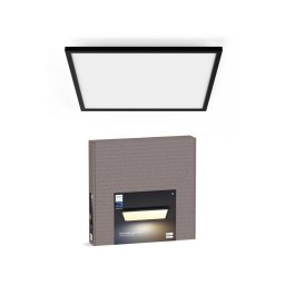Philips - Luminária de teto dimerizável Hue AURELLE LED/39W/230V 60x60 cm preta
