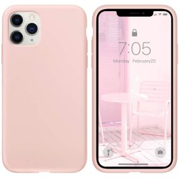 Capa de Silicone Rosa Claro iPhone 11 Pro