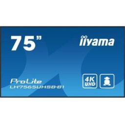 MONITOR IIYAMA 75" , UHD IPS PANEL, HAZE 1%, 800CD/M, HORIZ Y VERT, SIGNAL FAILOVER, MM 2X 10W, HDMI 2X, DP, USB 2.0 X2, WIFI, LAN, MEDIA PLAY USB PORT, CONTROL LAN / RS232C, IISIGNAGE2 (CMS/DMS), E-SHARE, ANDROID 11 OS, 24/7 OPERATION, VESA (600X - 13