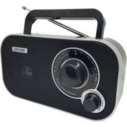 Rádio Portátil AM/FM (Preto) - DENVER