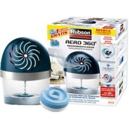 Desumidificador Rubson Aero 360 c/ Recarga 189X118X241 Mm - RUBSON
