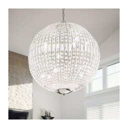 Ideal Lux - Candeeiro suspenso LED de cristal LUXOR 12xG9/3W/230V diâmetro 60 cm transparente